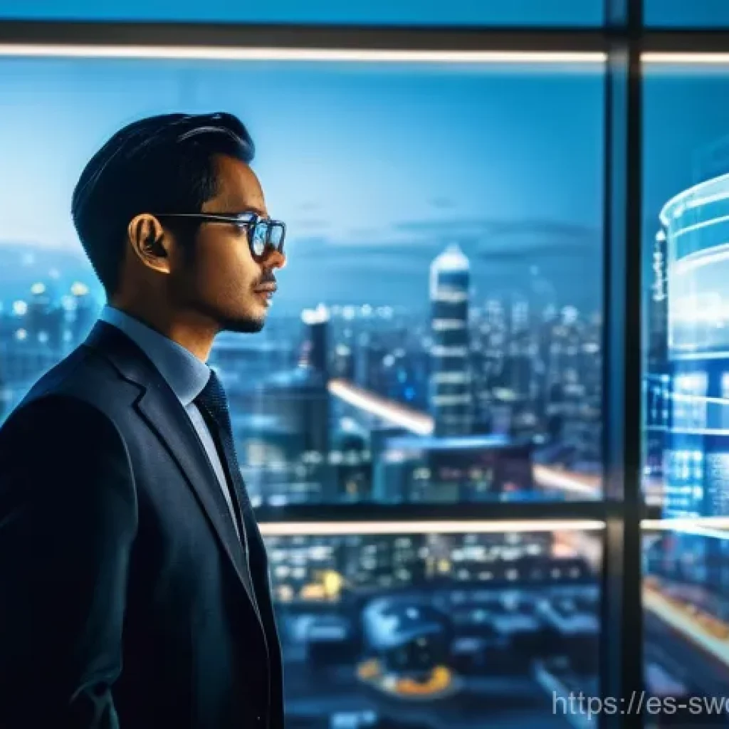 소프트웨어 설계 패턴과 오픈 소스 프로젝트 - A professional and diverse software architect, dressed in smart-casual business attire, stands in a ...