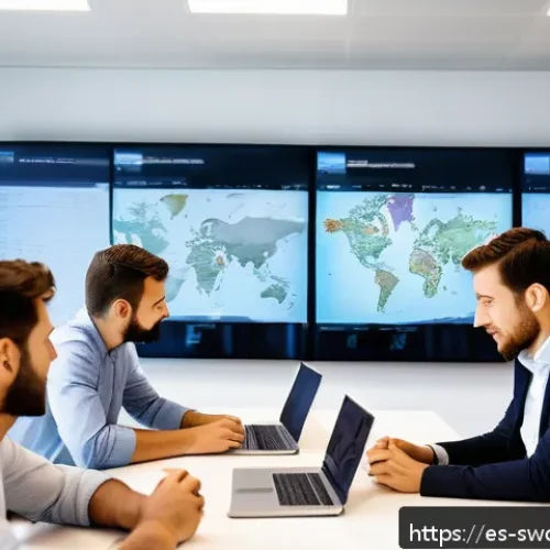 Home 31 설계 패턴을 활용한 애자일 개발 - A modern software development team collaborating in a bright, spacious office in Barcelona, Spain, w...